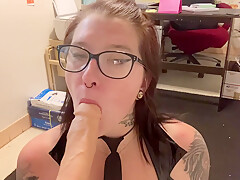 Miss Ellie In Office Blowjob And Facial