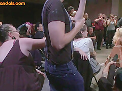 Public Bdsm Ass Fuck Babe Gangbanged In Front Of Voy