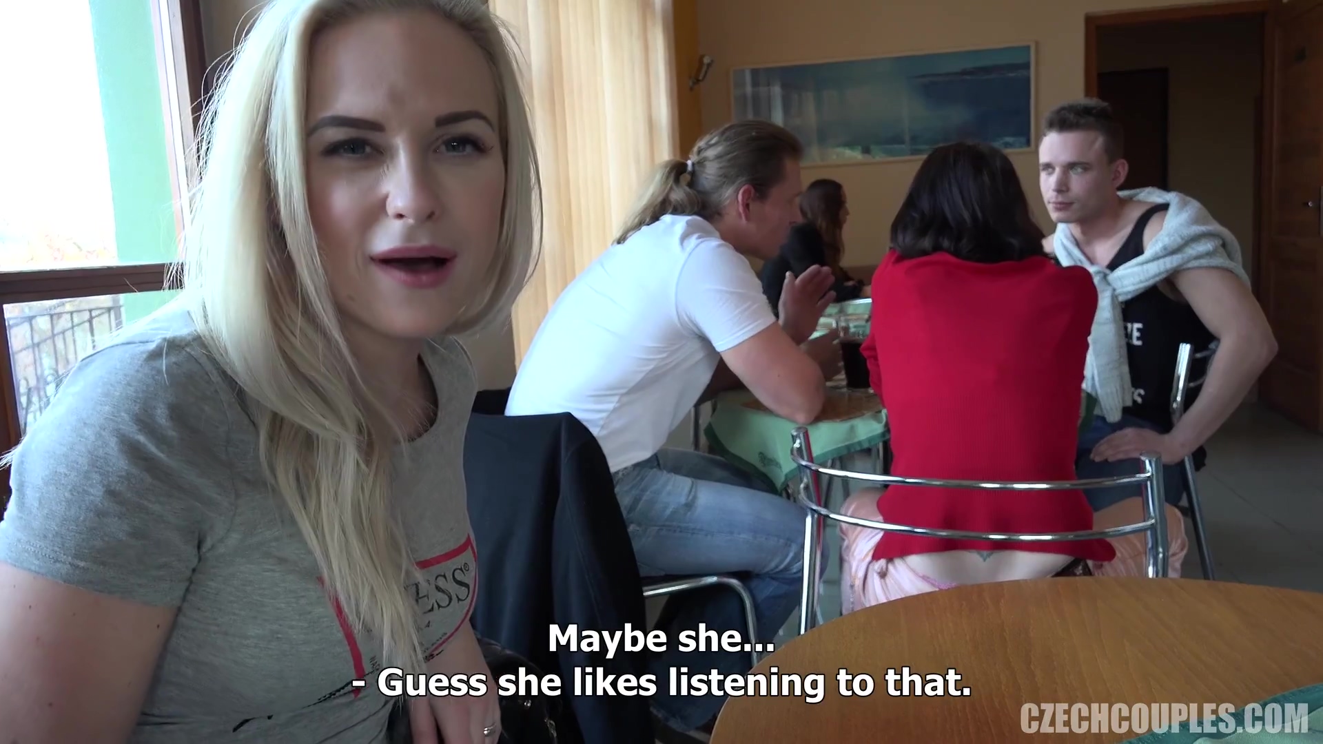 Czech group fuck at restaurant - Video Free Porn Videos